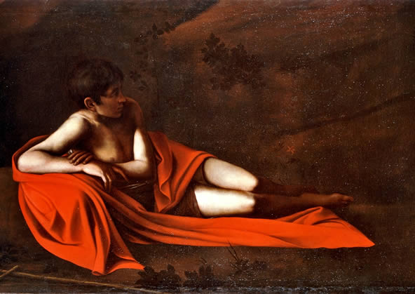 Caravaggio – San Giovanni Battista disteso